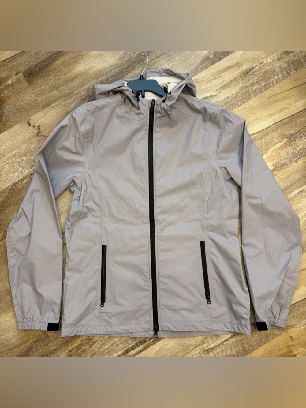 Charles River Apparel Light Hooded Rain Windbreaker Jacket Nylon M Medium